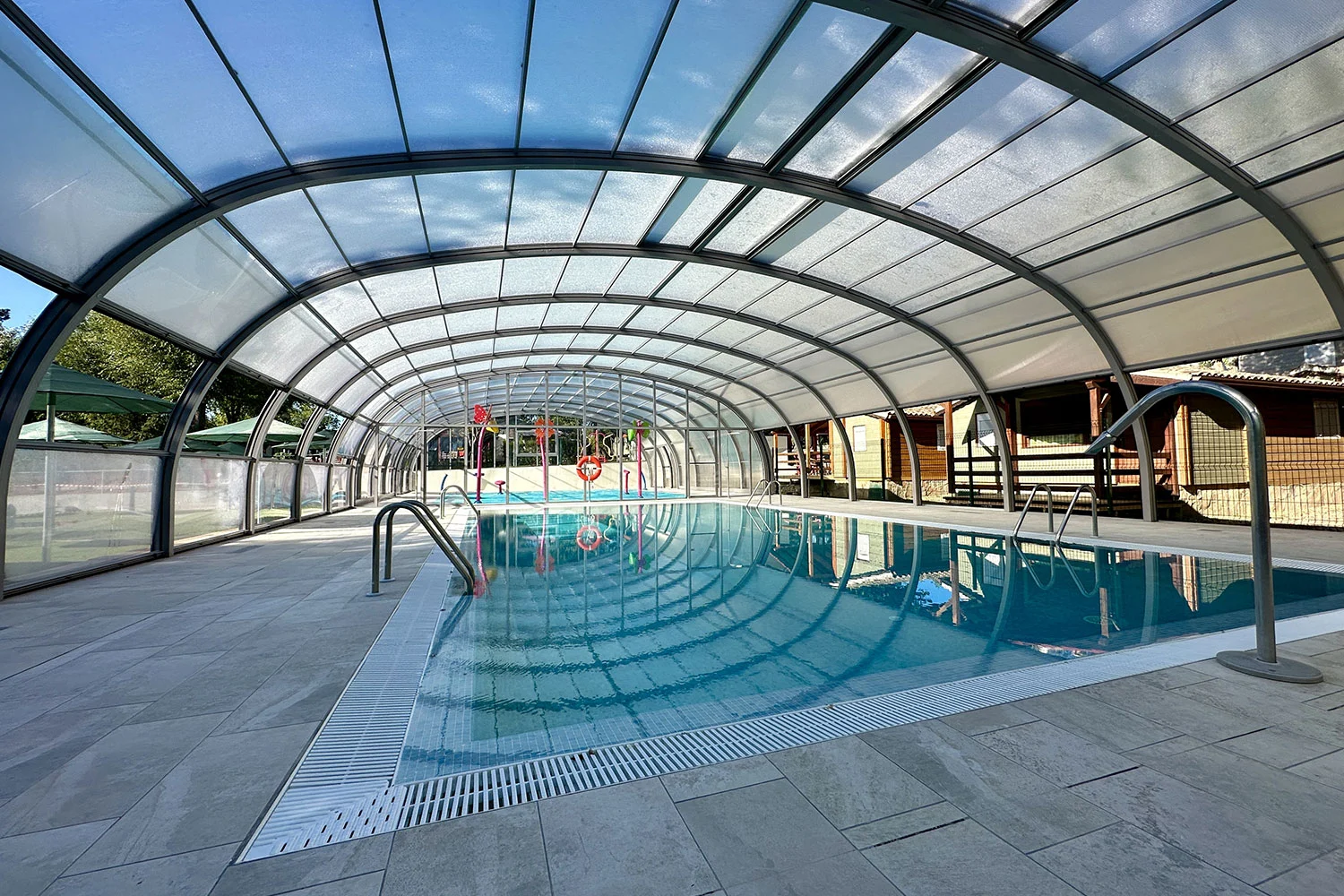 Dome commercial pool enclosure