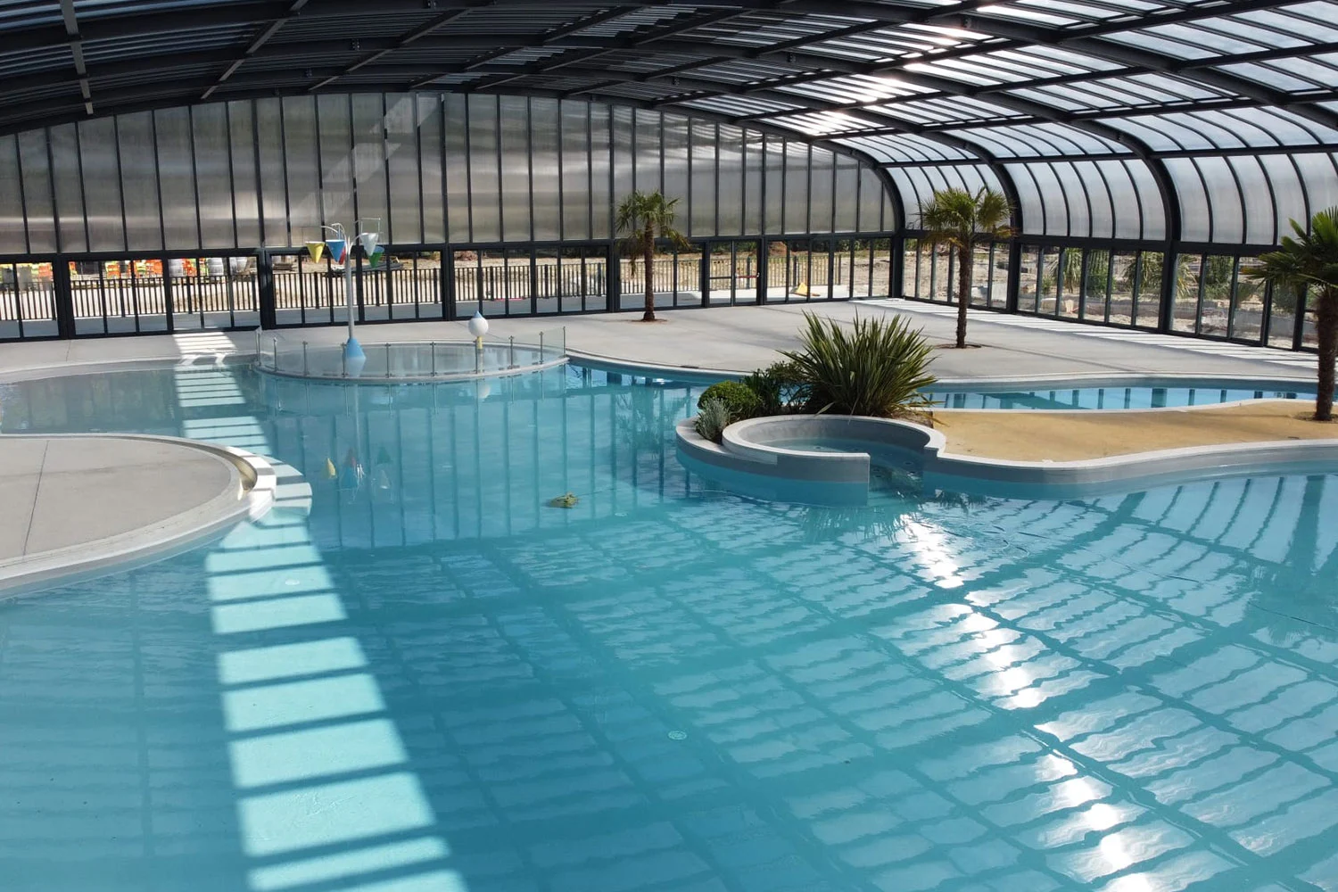 Hotels and resorts commercial pool enclosure
