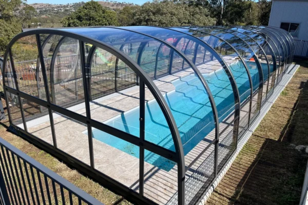 telescopic retractable pool enclosure